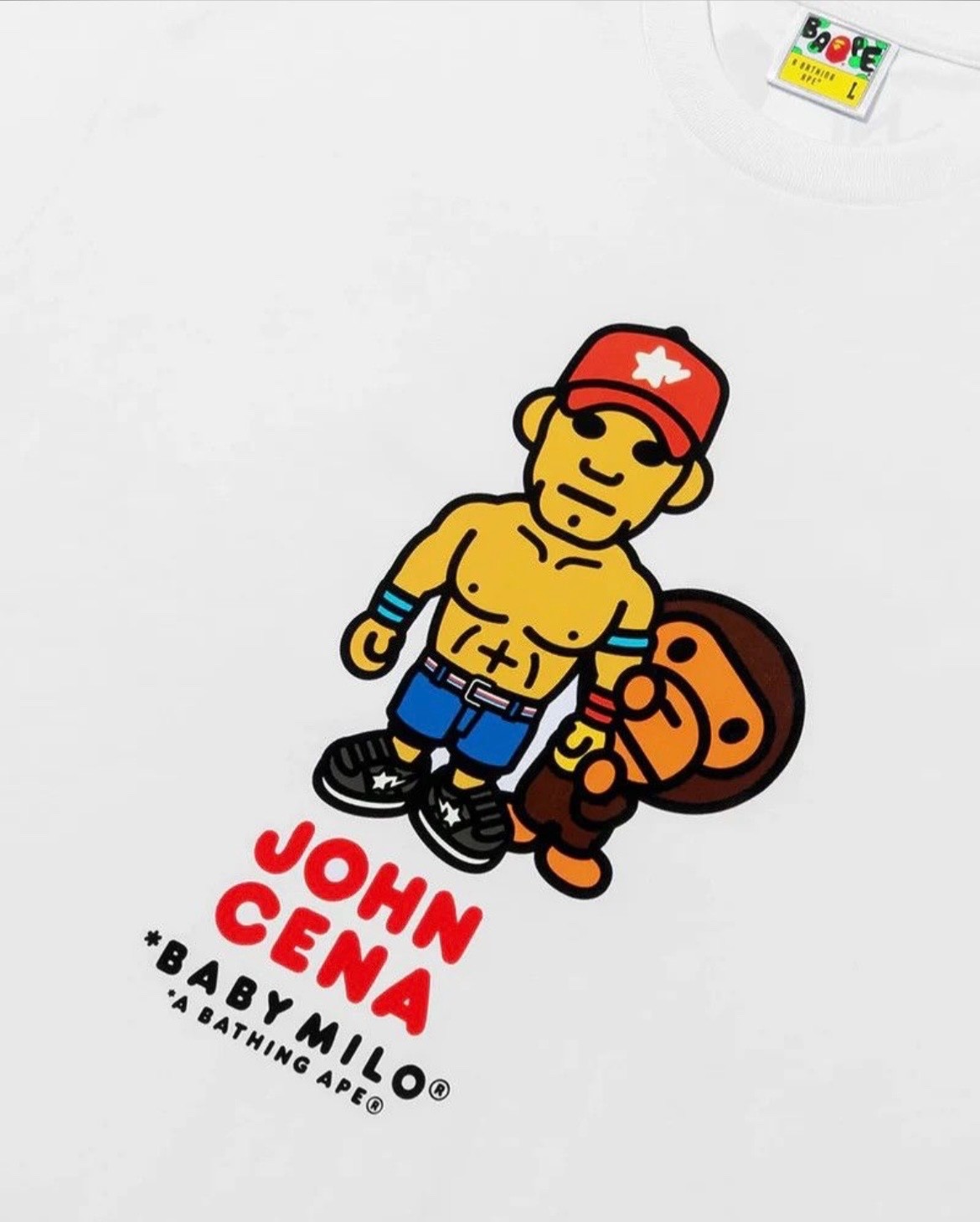BAPE X WWE JOHN CENA BABY MILO RELAXED FIT TEE gallery