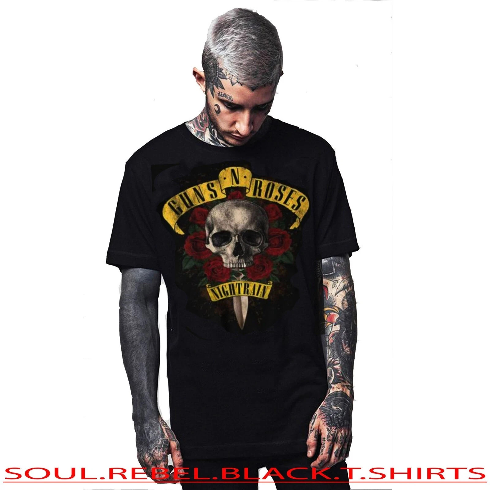 GUNS AND ROSES AXEL ROSE HARD ROCK PUNK ROCK T SHIRTS gallery