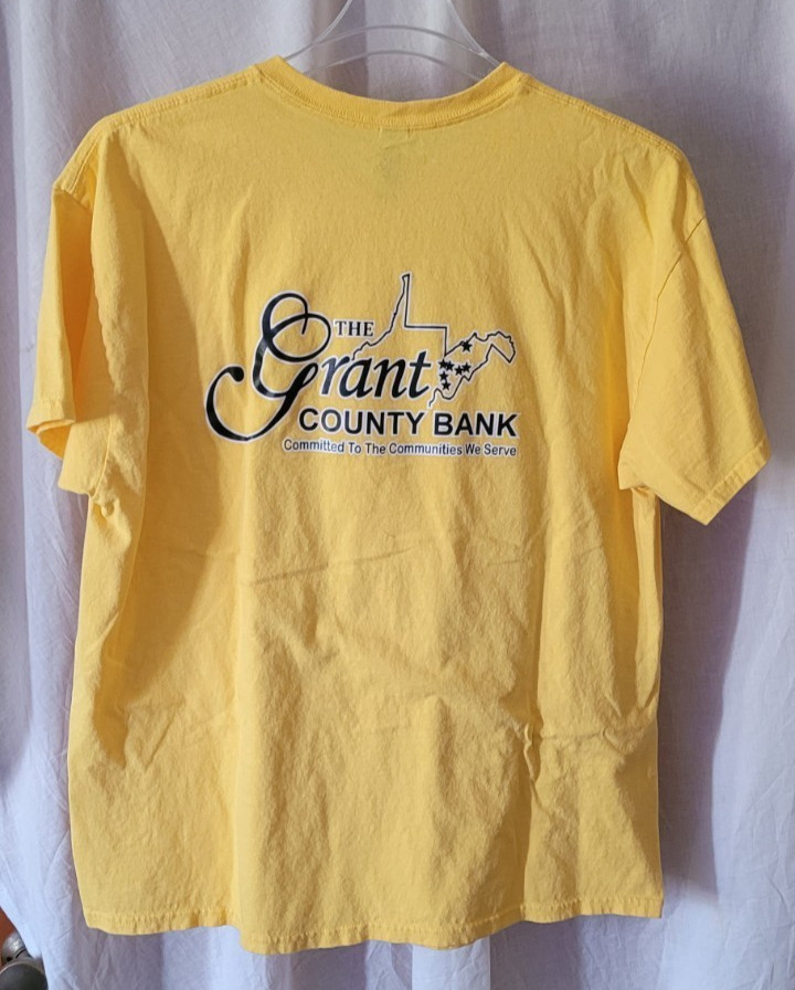 Men's Gildan XL T-Shirt Yellow Tri-County Fair Power Wheels Derby Grant County gallery