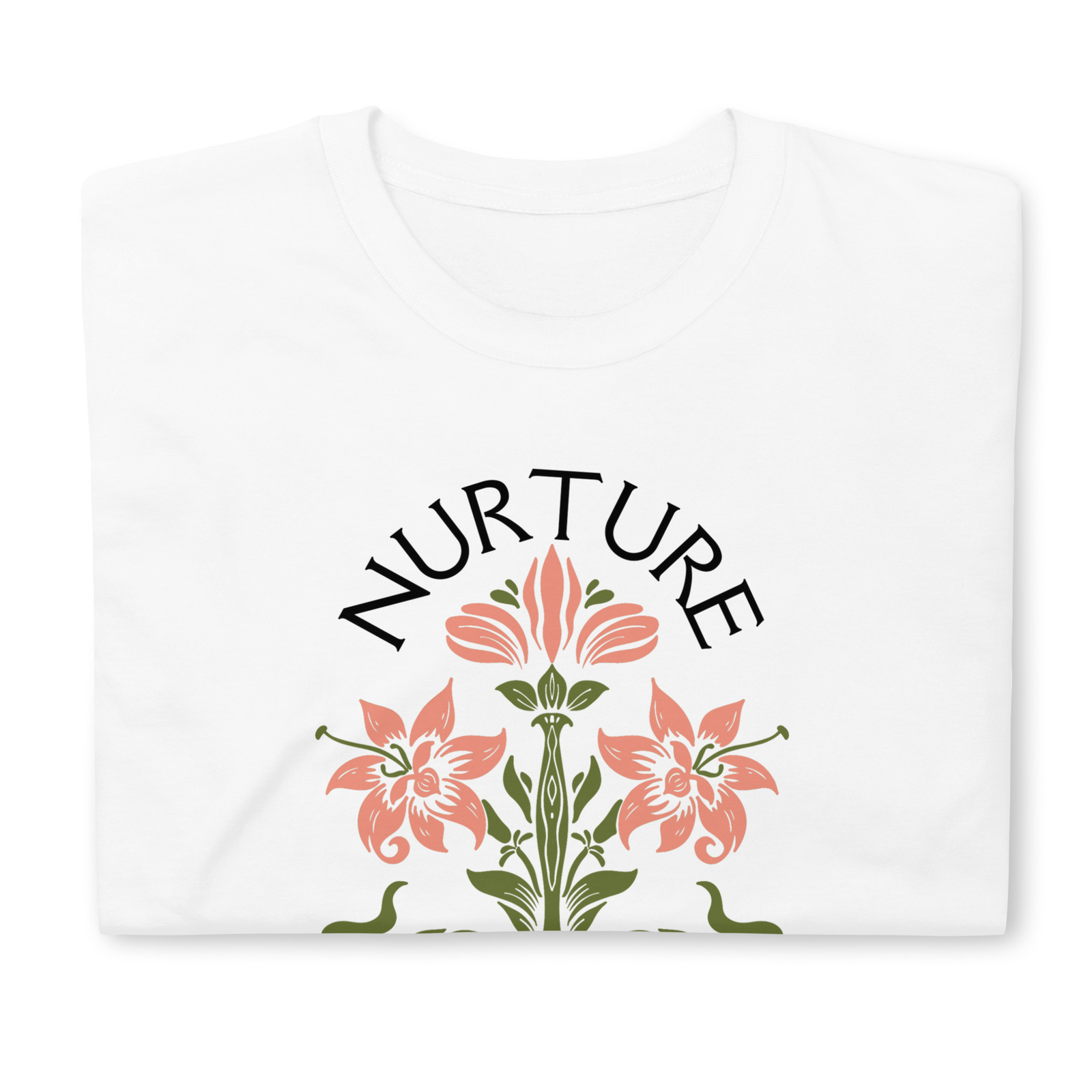 Nurture Nature Flower Graphic T-Shirt - Comfortable and Stylish Casual Wear gallery
