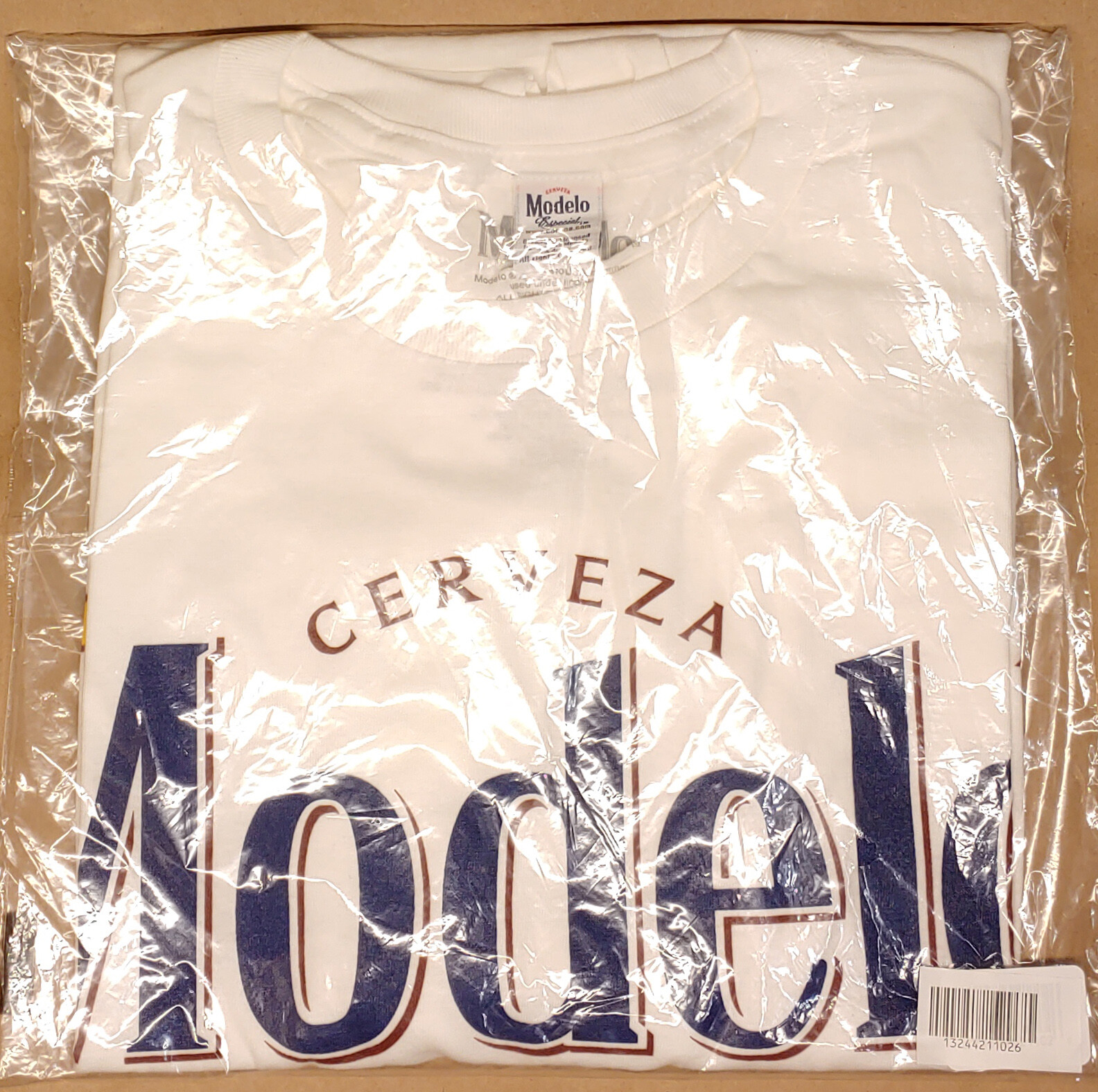 Modelo Shirt Cerveza Especial Beer Lion Crest Logo White Mens Size M-2XL gallery
