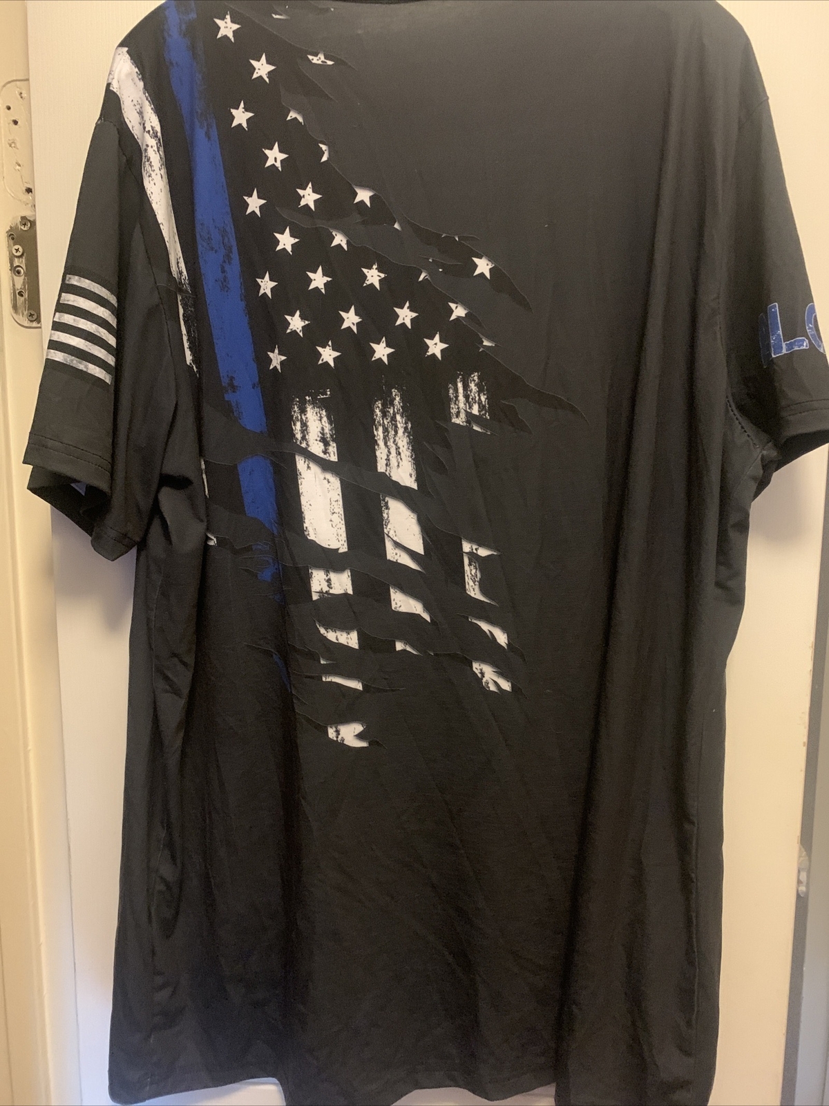 Men's Distressed American Flag Dry Wicking Tee W/ “ALCORN” Athletic T-Shirt 2XL gallery