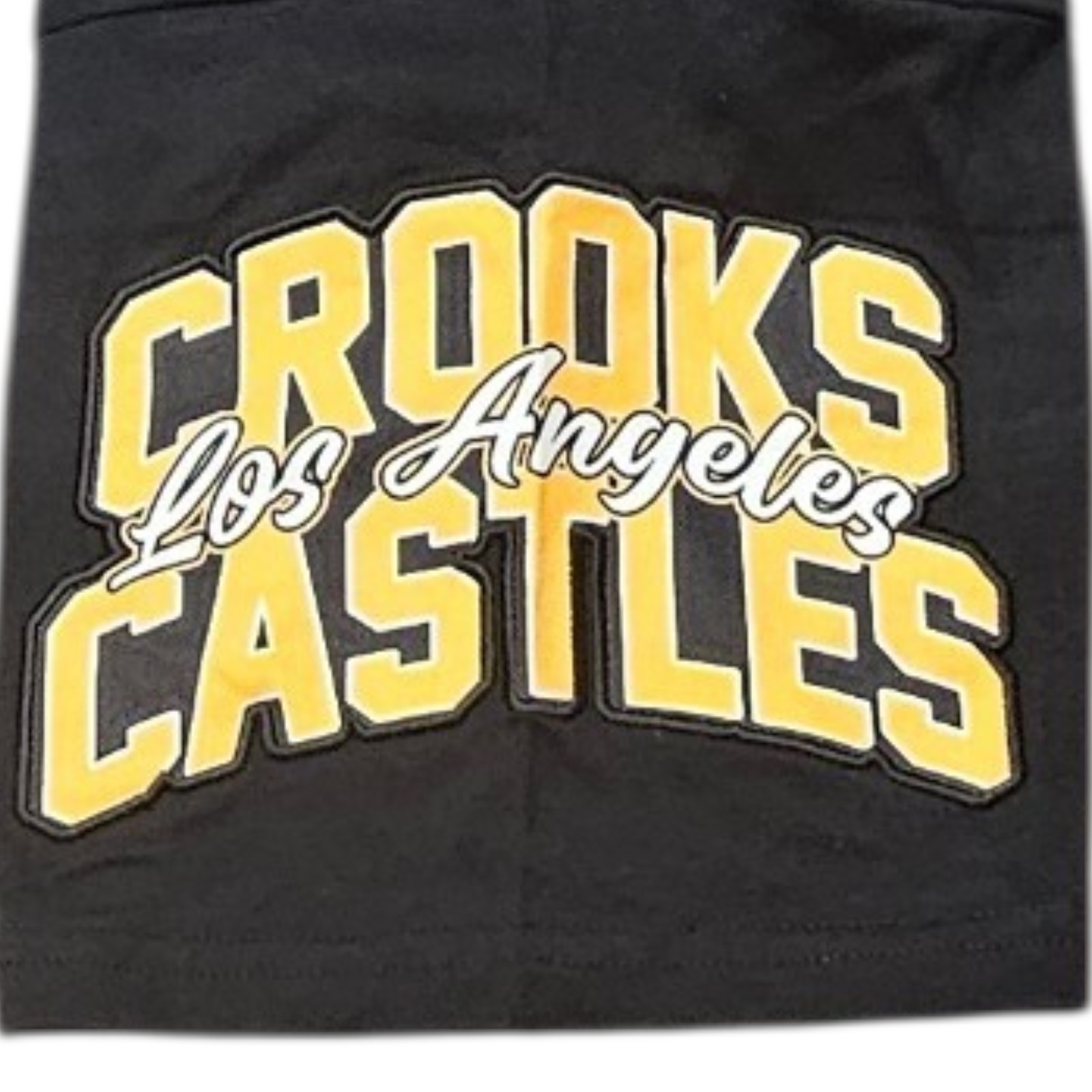 Crooks & Castles Crooks Football League Drop Shoulder Men Heavy Tee Black Size L gallery