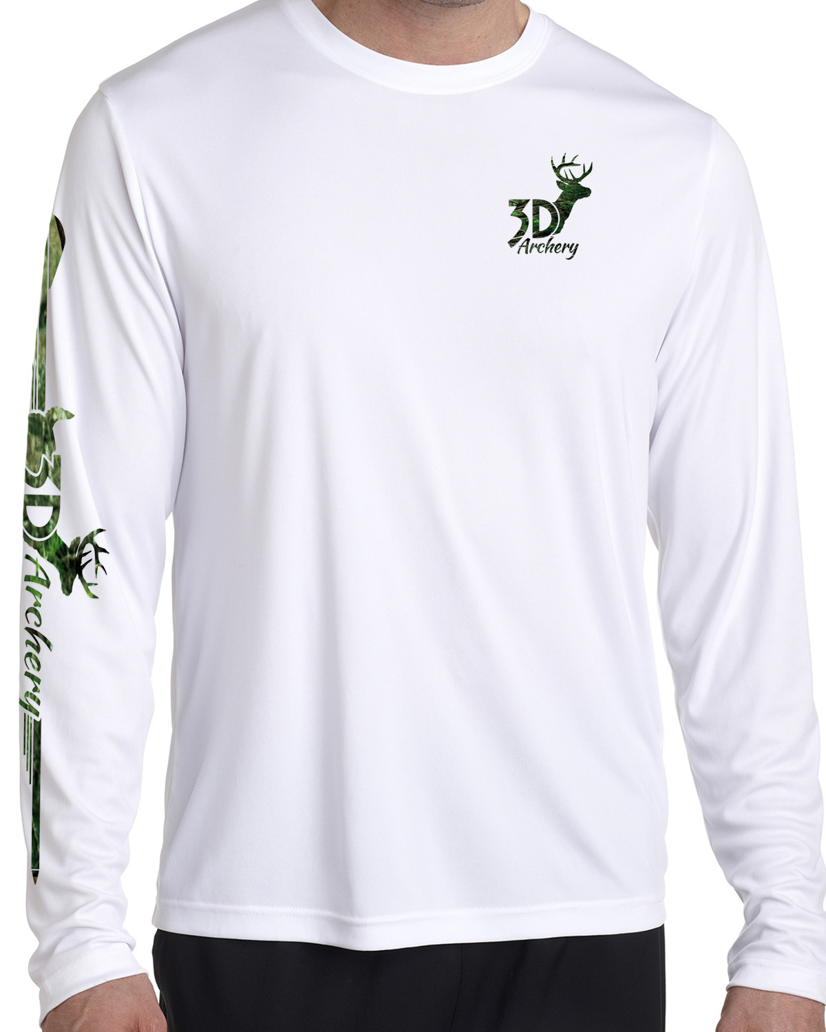 3D Archery microfiber bow hunting long sleeve t shirt 50+ uv camo compound bow gallery