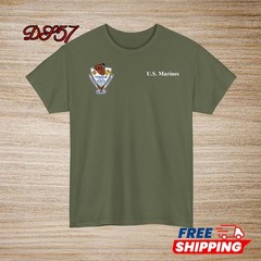 1st Battalion 24th Marine Regiment USMC Small Logo T-Shirt S to 5XL Made In USA
