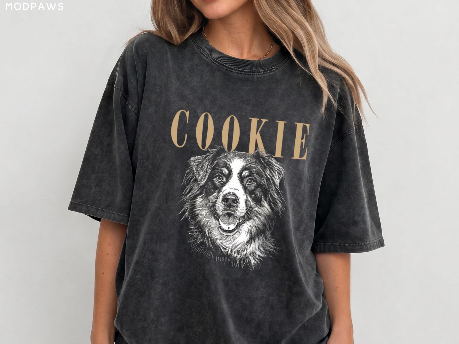 Custom Pet Photo Shirt Personalized Dog Cat Portrait Name T-Shirt