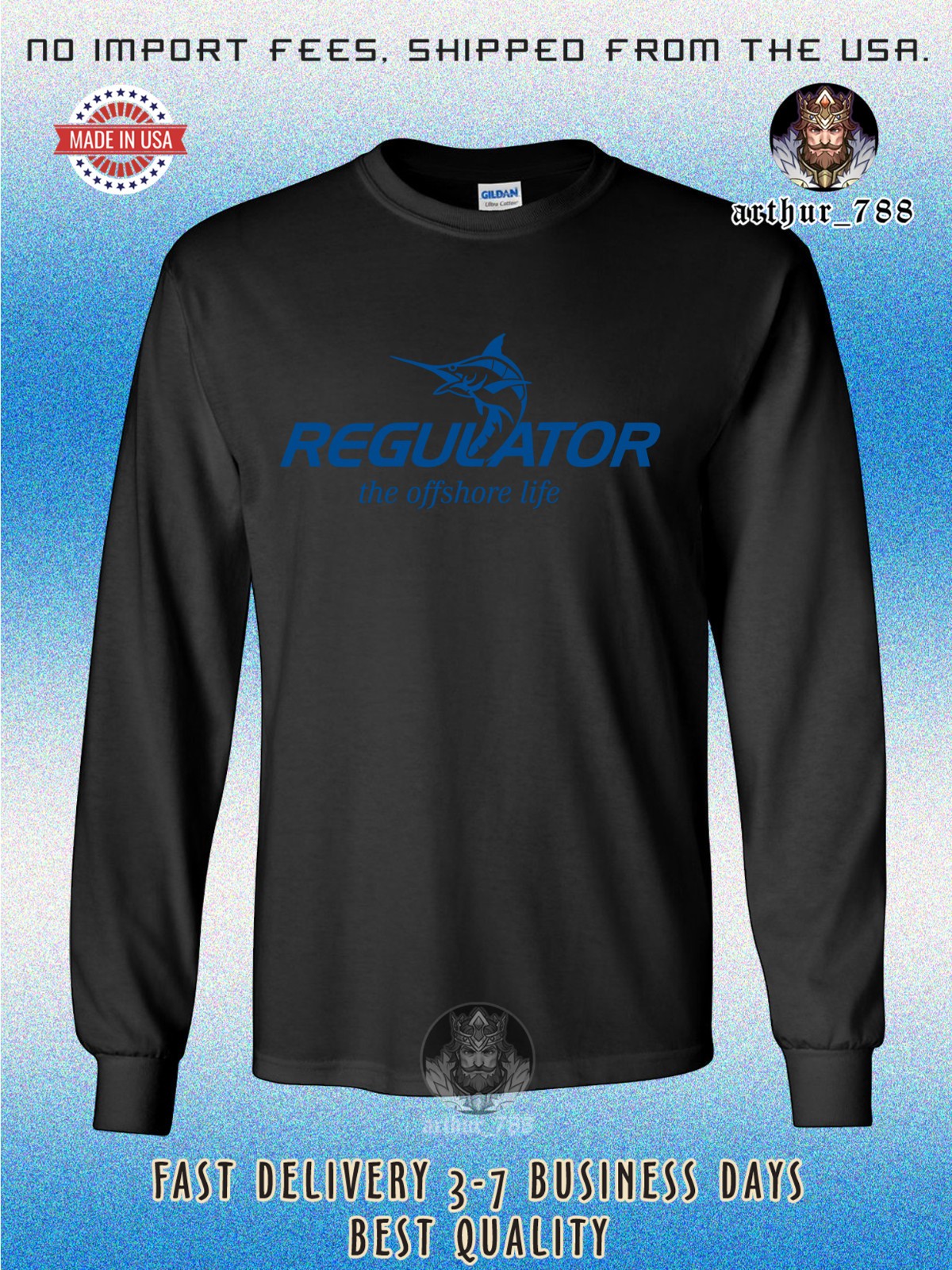 Regulator Boats the offshore life Men's Long Sleeve T-Shirt American T-Shirt gallery