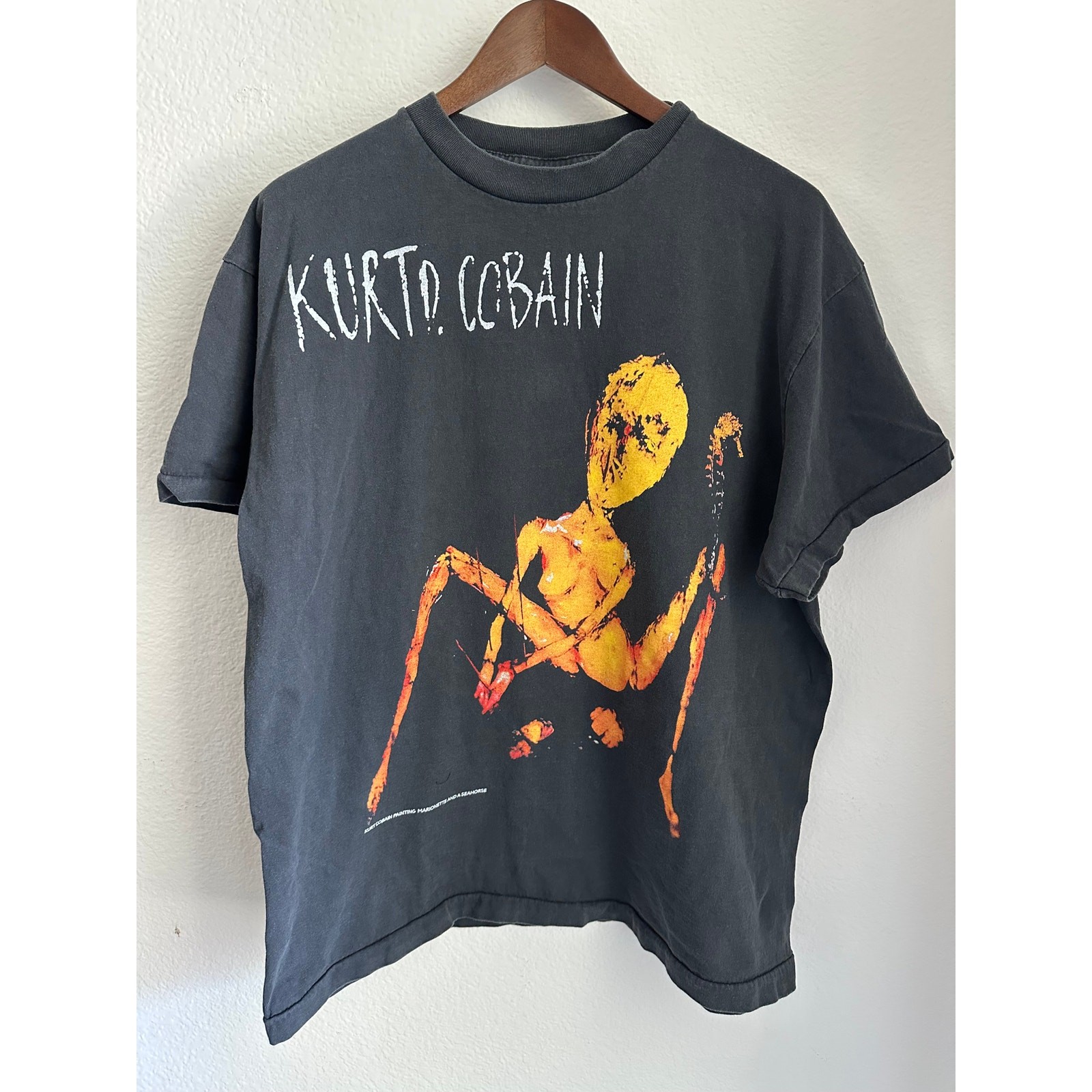 Nirvana Kurt Cobain Marionette Painting Vintage Reprint Single Stitch gallery