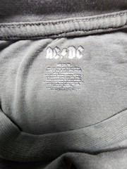 AC/DC Long Sleeve Men’s Medium Crew Neck Grey Shirt Has Some Stains and Marks