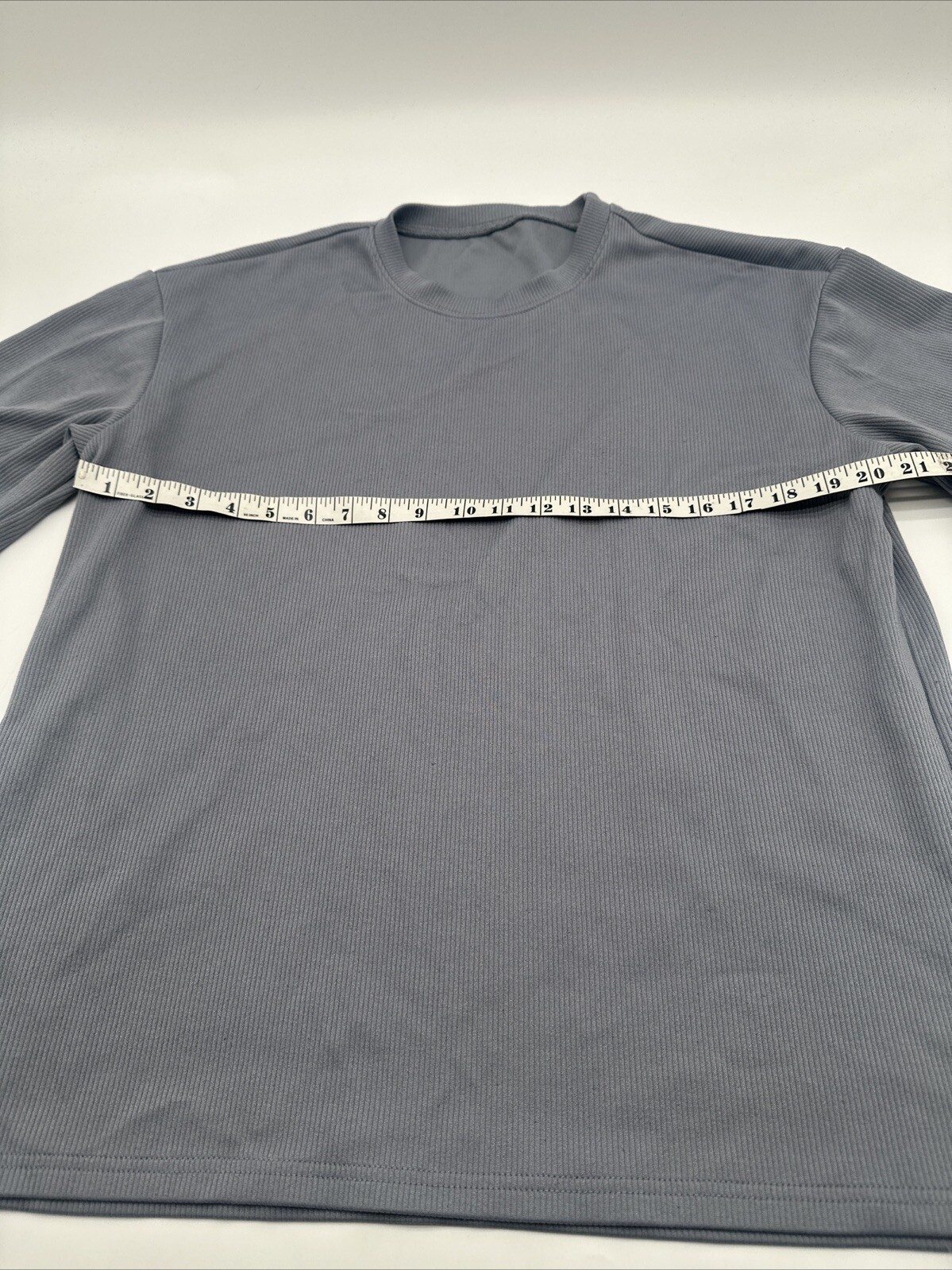 Dazy T-Shirt Men Medium Gray Solid High Neck..#17575 gallery
