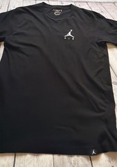 Jordan Tshirt Mens Medium Black Jumpman Air Logo Short Sleeve Standard Fit