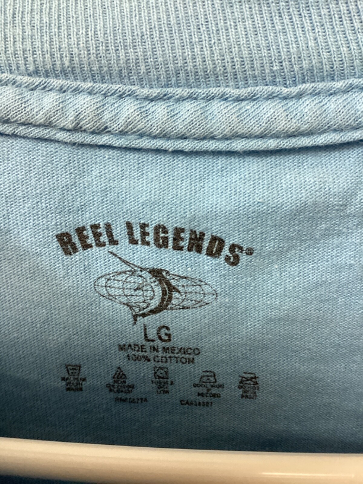 Reel Legends Tarpon Blue Large Long Sleeve Cotton T Shirt T10 gallery