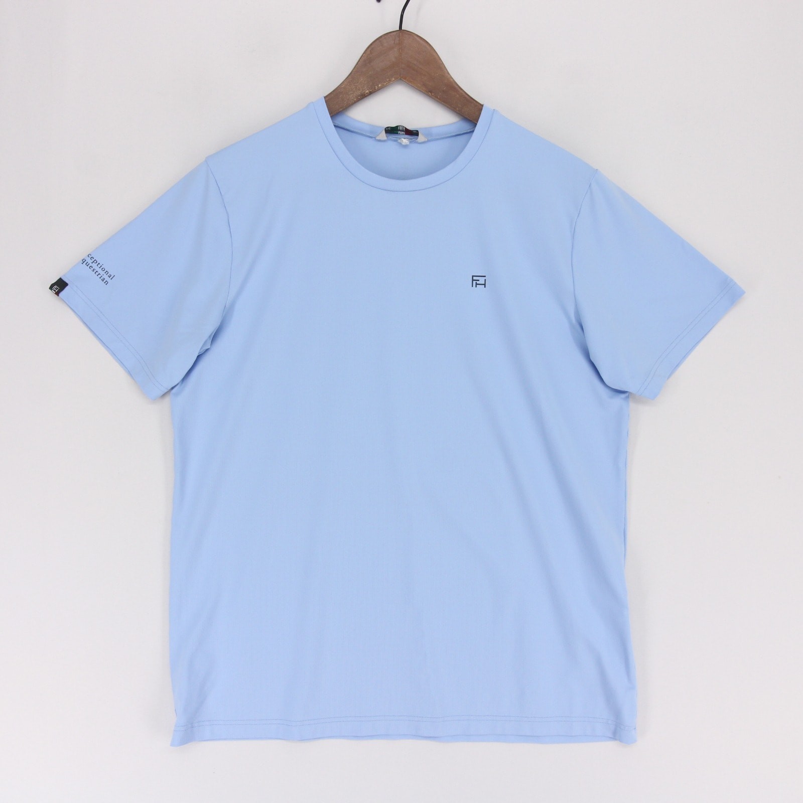 For Horses T Shirt Mens M Sky Blue Equestrian Italy Technical Limited Edition gallery