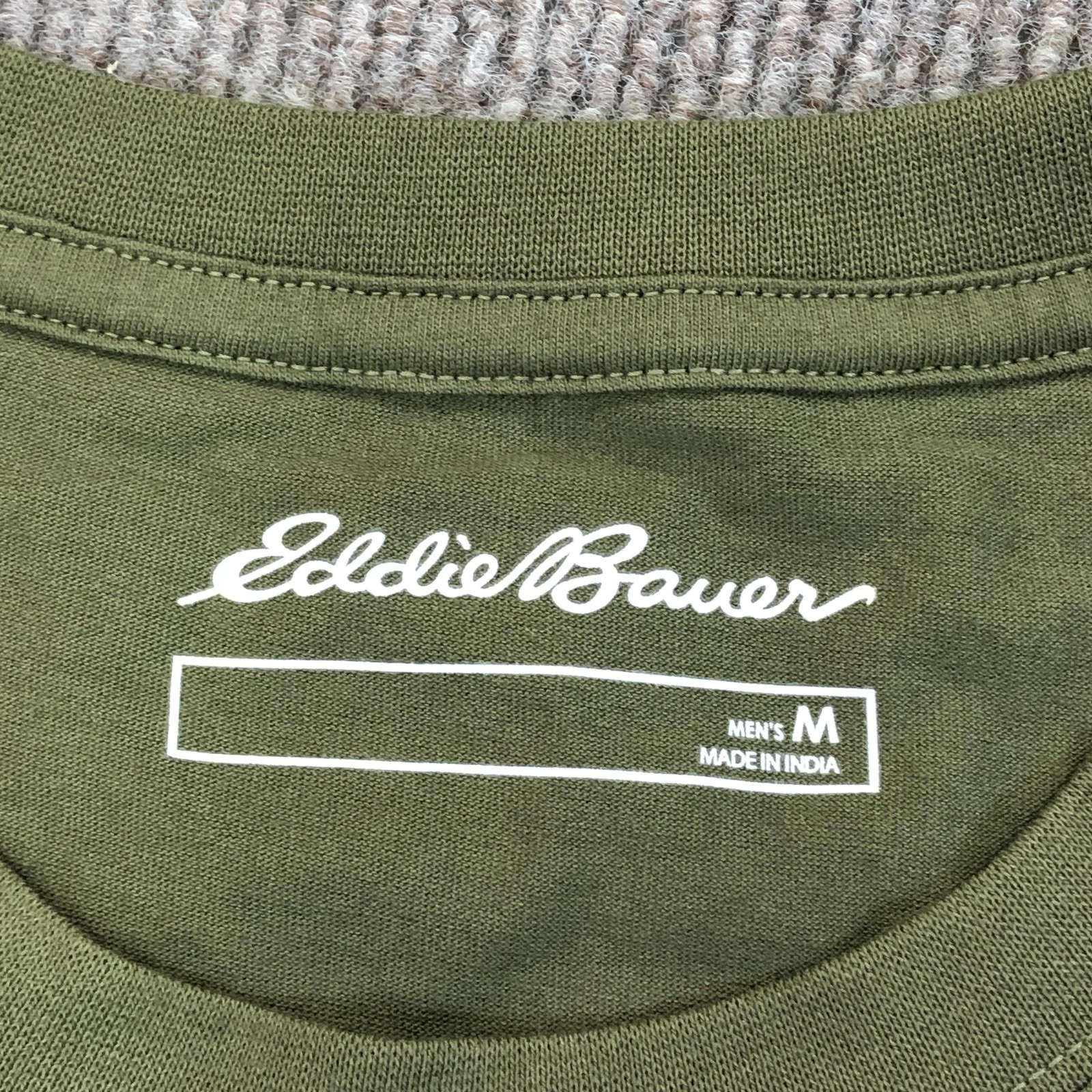 Eddie Bauer Shirt Mens Medium Green Sport Shop Seattle Logo Graphic Tee Tagless gallery