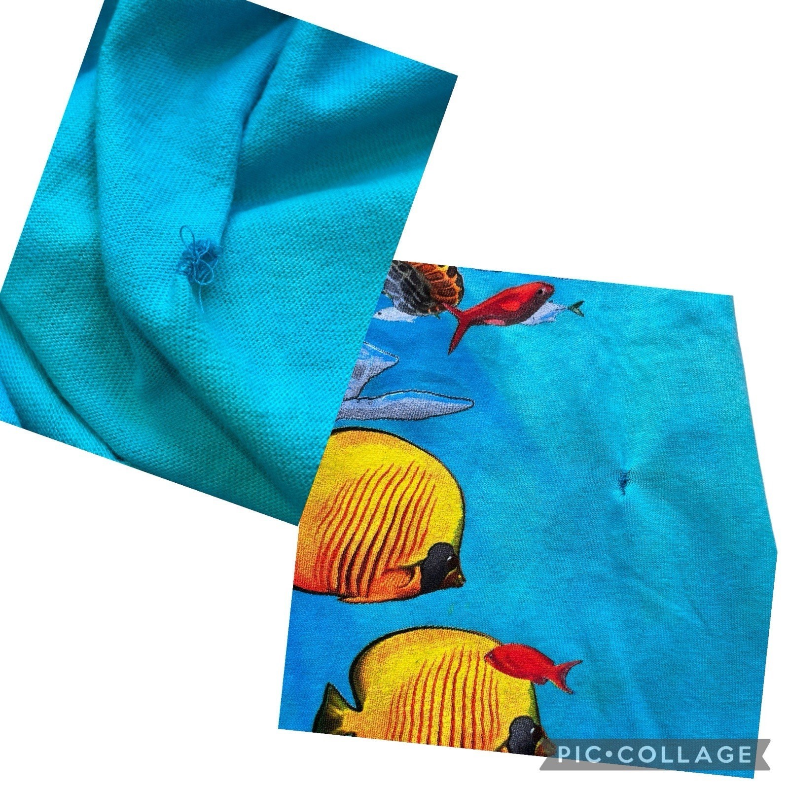 Liquid Blue Sea Turtles Aquatic Nature Blue Cotton Graphic Tee Men's Size Large gallery