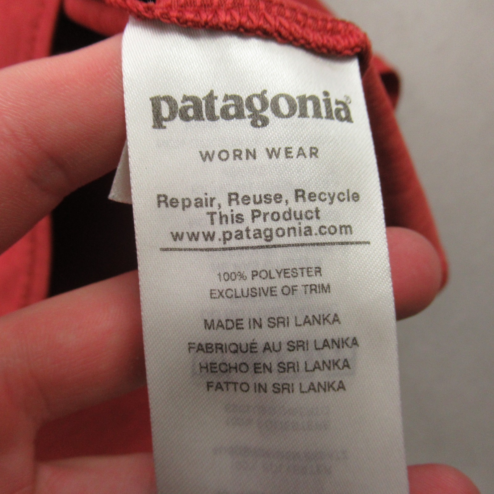 Patagonia Shirt Mens Large Red Short Sleeve Crew Neck Casual Outdoors gallery