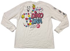 Universal Studios Jurassic World Mr DNA Long Sleeve T-shirt White Mens Large NWT