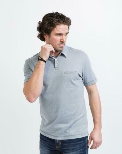 Sharply 157975 Men's Alex Polo Tee Short Sleeve Gunmetal Grey Sz. XL gallery