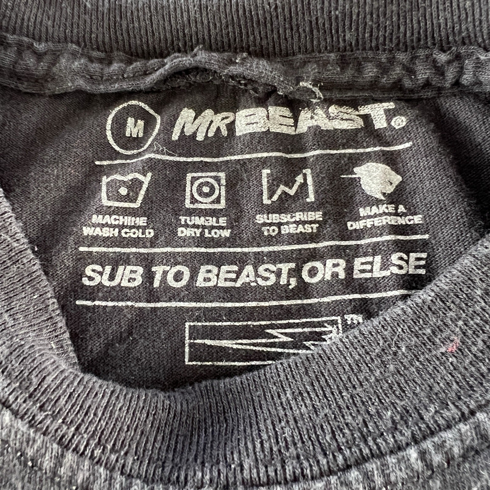 Mr. Beast Executive Producer T-Shirt Short Sleeve Tee Cotton Black Men's Medium gallery