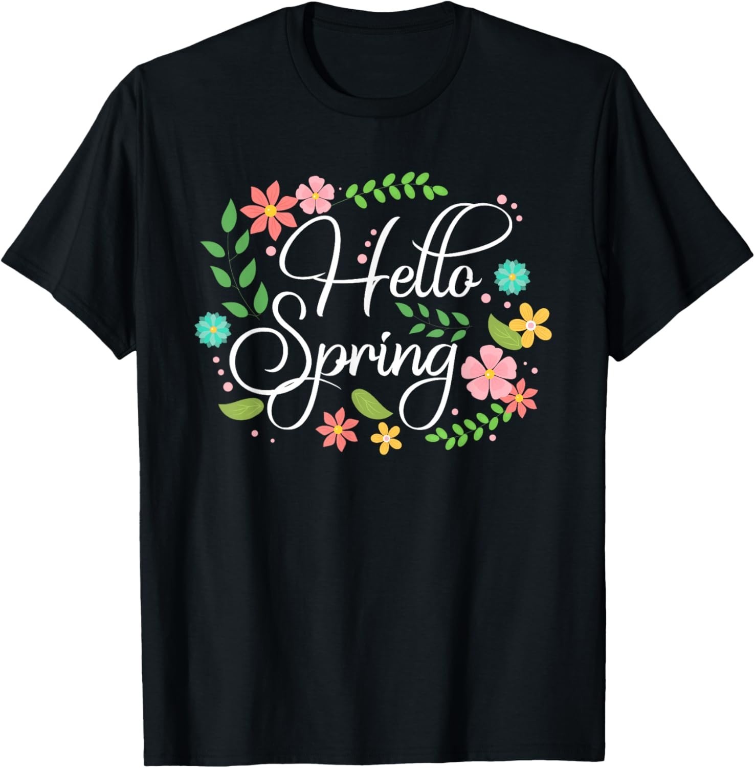 Hello Spring Flowers Costume Floral First day of Spring Gift Unisex T-Shirt