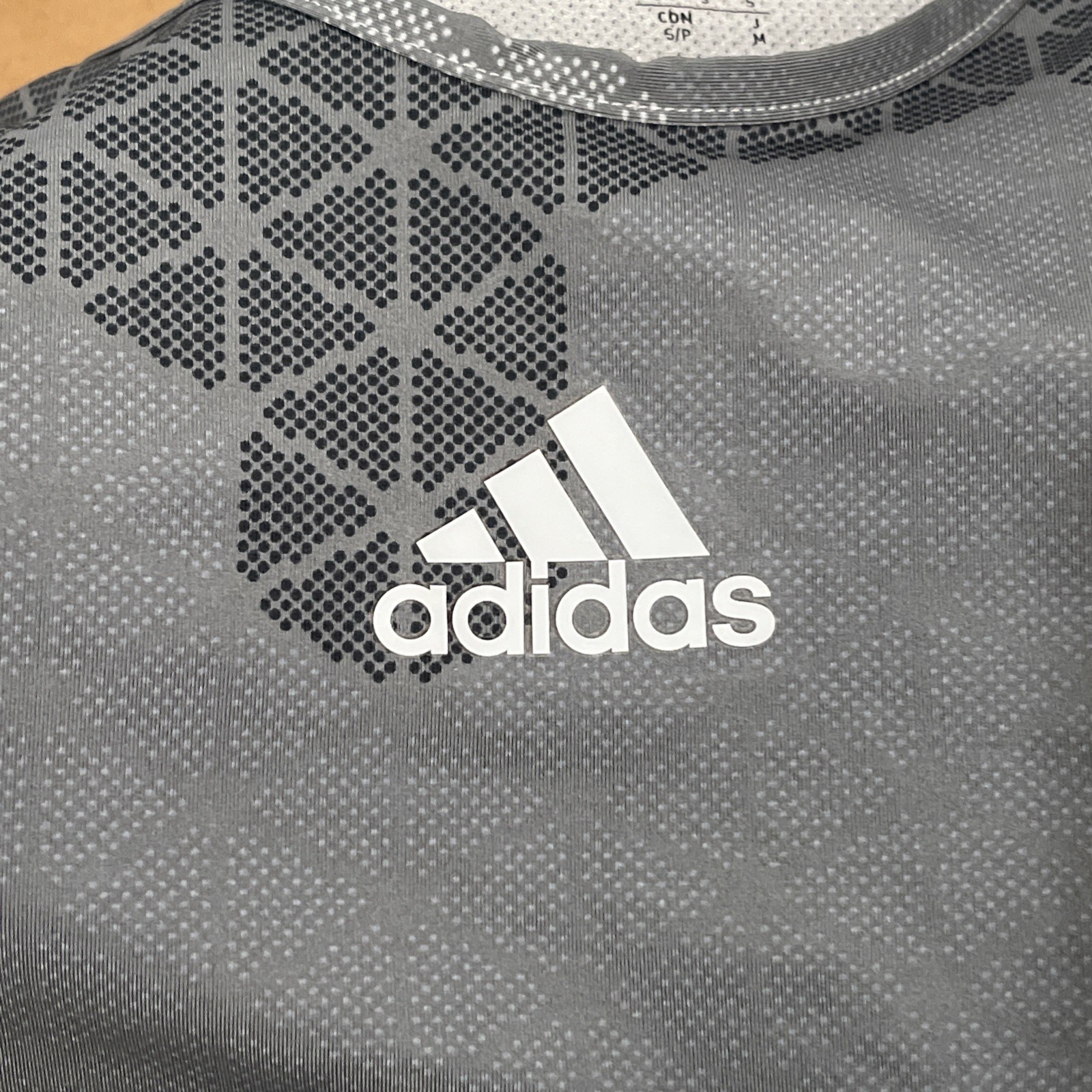 Adidas Climacool Techfit 3 Pad Compression Tank Gray Mens Size S gallery