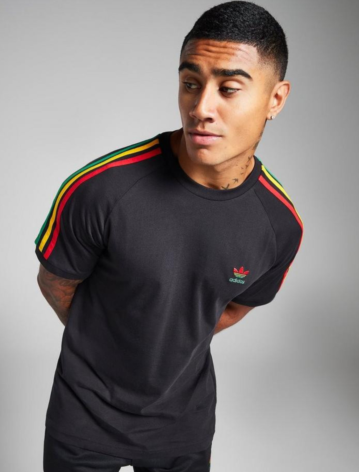 NEW MENS ADIDAS ORIGINALS CALIFORNIA 3 STRIPES TREFOIL SHIRT ~SIZE MEDIUM IN8772 gallery