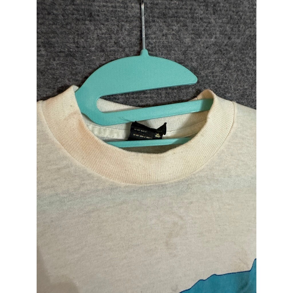 Vintage Slazenger Excel Graphic T Shirt Mens Medium Blue White Retro Sportswear gallery