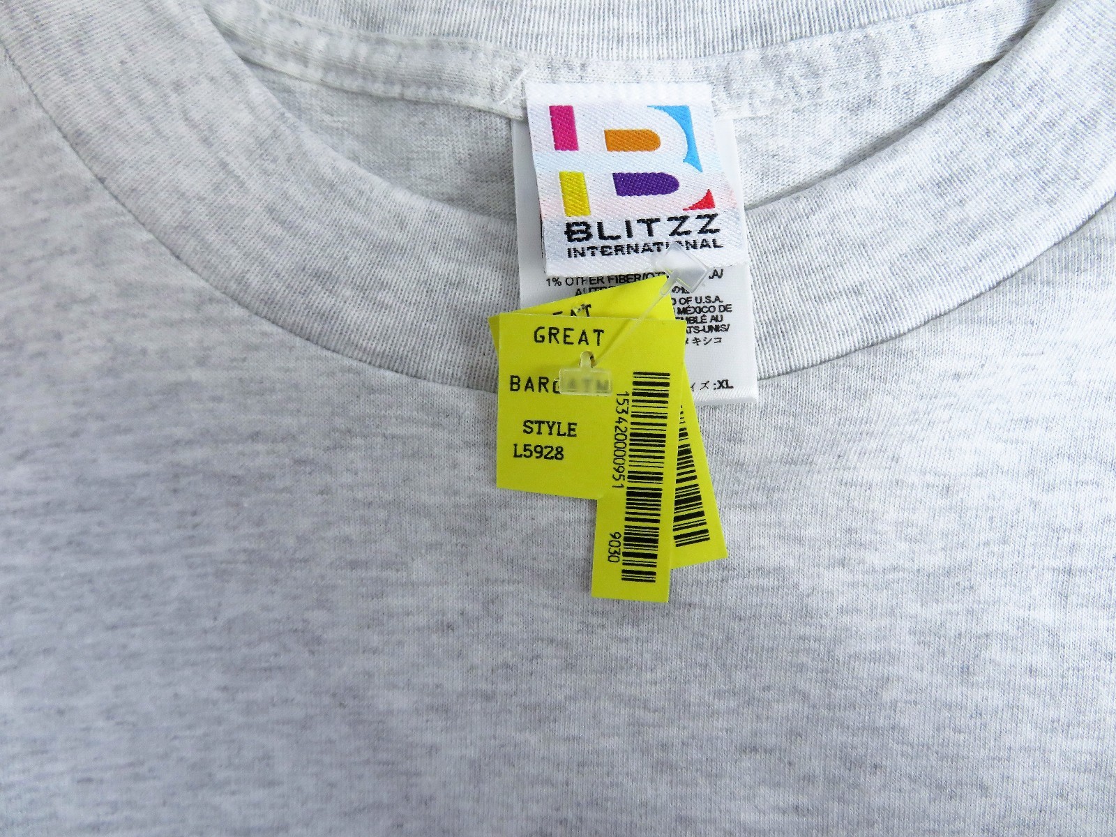 Blitzz Tultex Light Gray T-Shirt IS THAT YOUR FINAL ANSWER? Mens XL NWT gallery