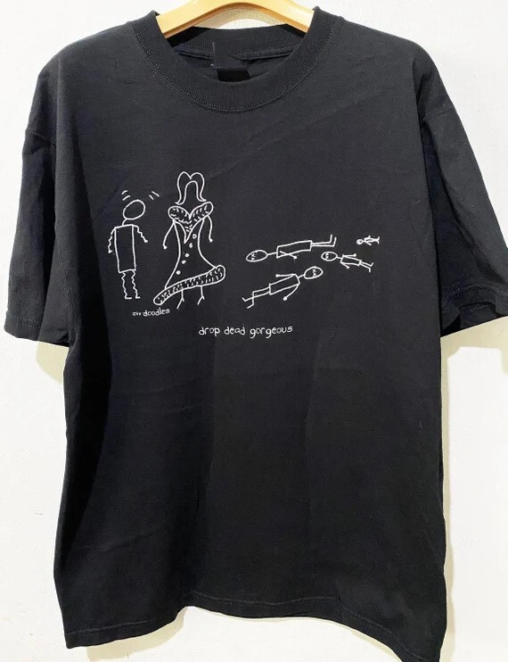 DROP DEAD GORGEOUS Band Art Doodle Black T-Shirt Full Size S-5XL BT691