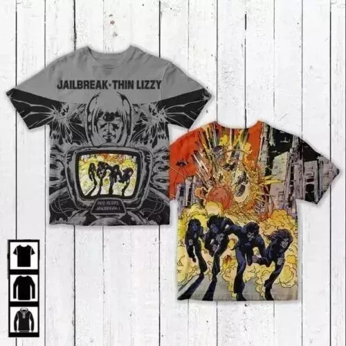 Jailbreak Thin Lizzy T-Shirt, Music Lovers 3D T Shirt All Size S to 5XL OM2203 gallery