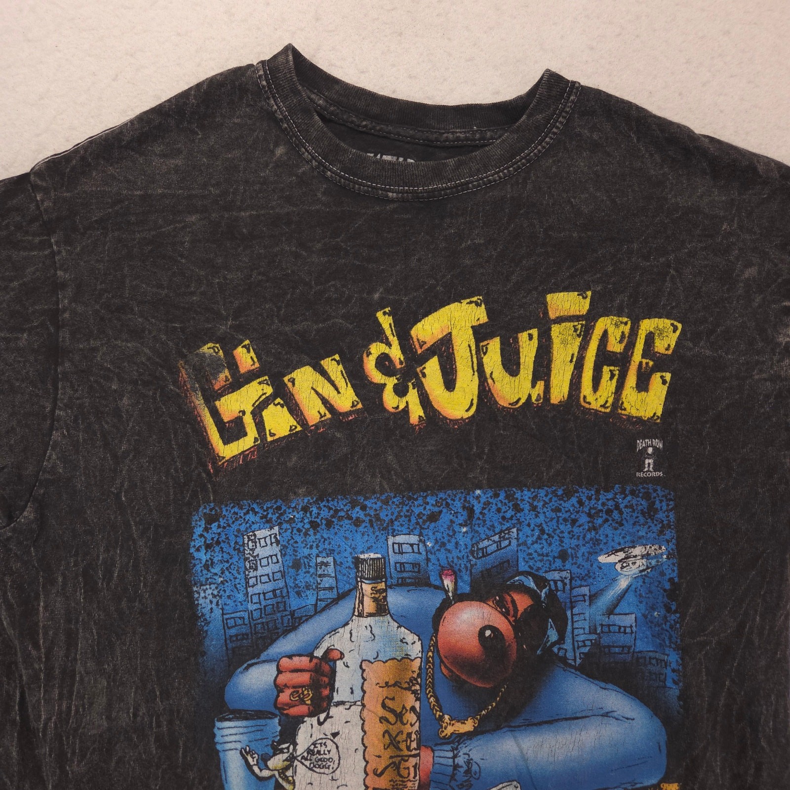 Death Row Records Rap Graphic Crew Neck T-Shirt Mens Size Medium M Black gallery