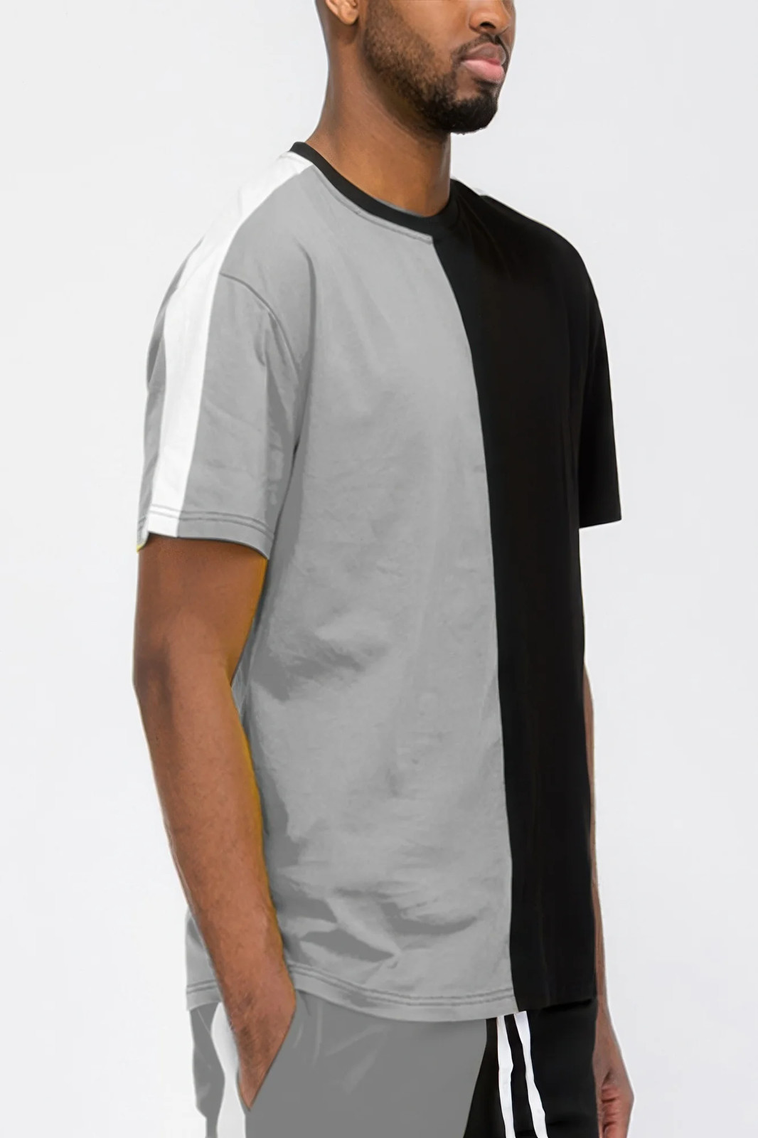 Two Tone Color Block Short Sleeve Tshirt gallery