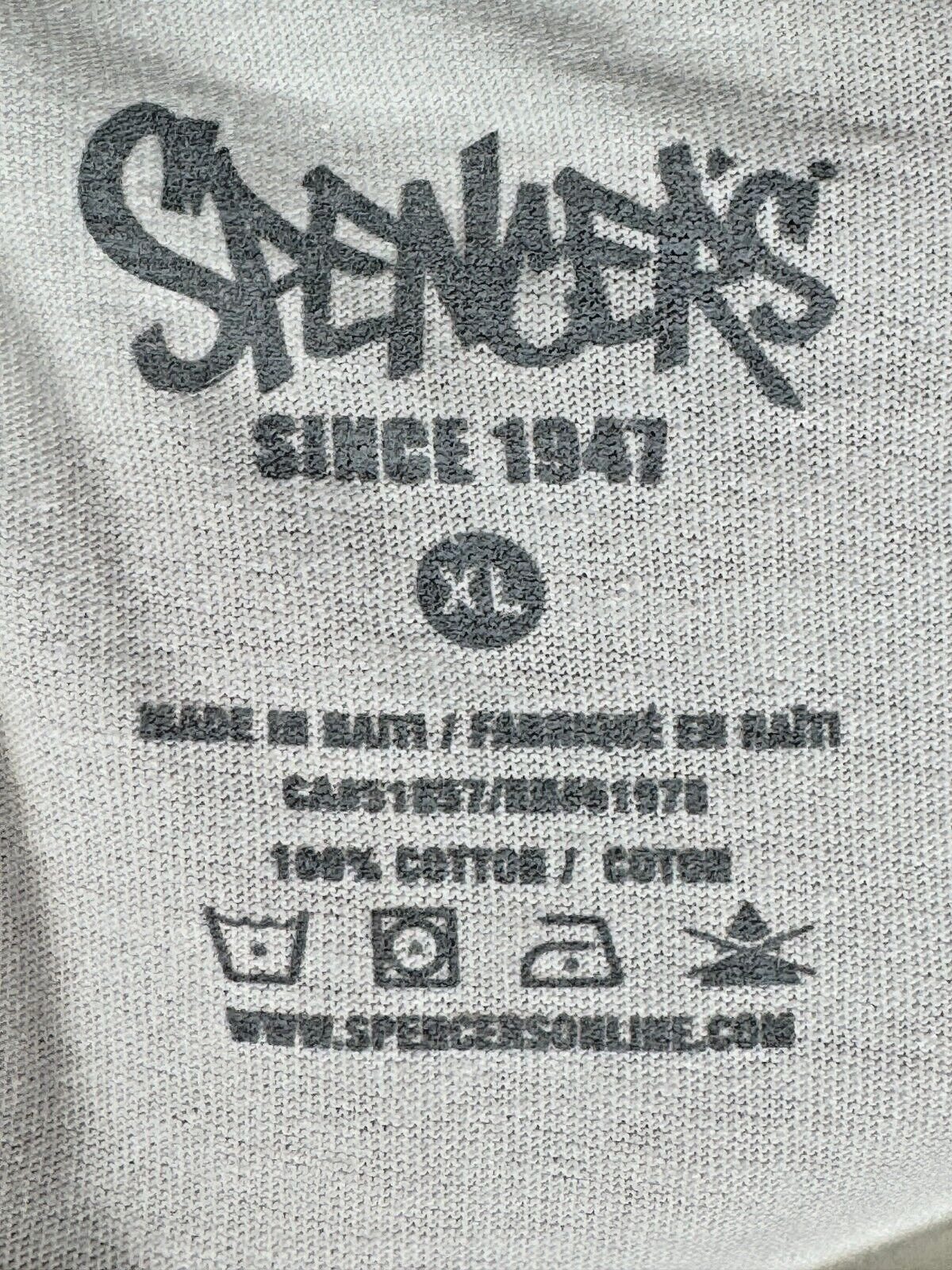 Size XL - Spencers Novelty Level of Sarcasm Vs Stupidity Graphic T-Shirt White gallery