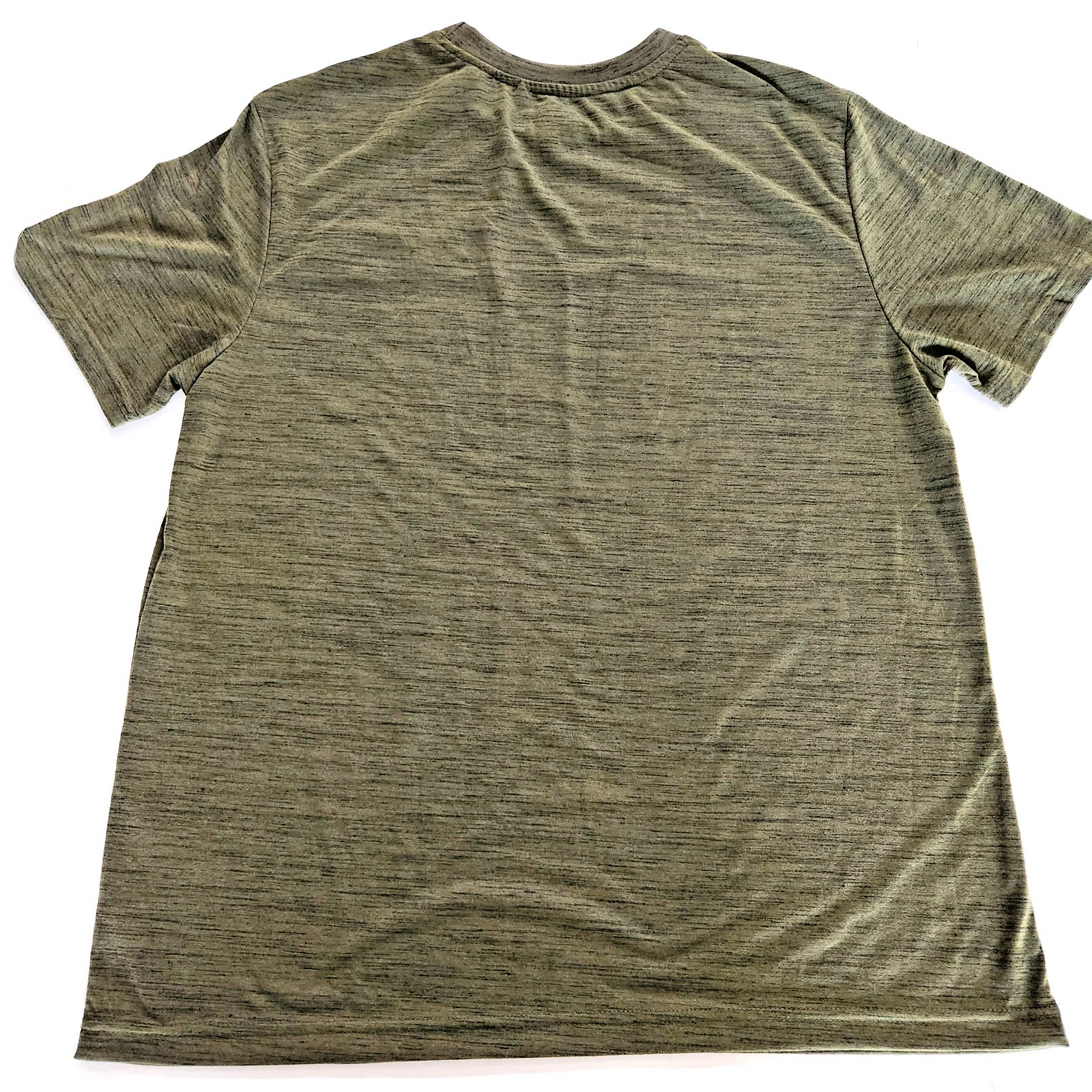 ONE POINT ONE Mens XL Heather Green Faux Zip Pocket Tee T-Shirt Crew Neck NWT gallery