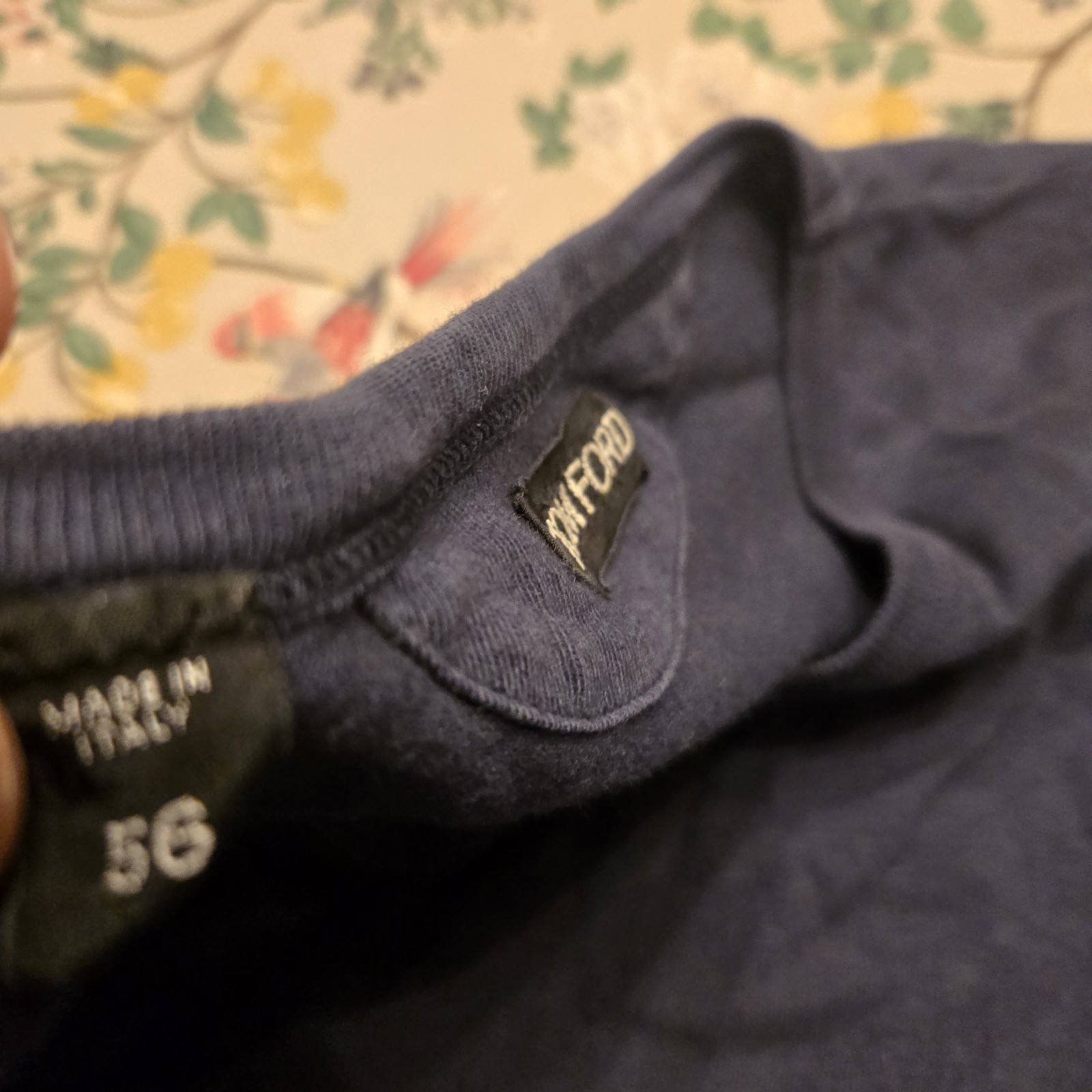 Pre-owned Tom Ford Blue T-shirt Size 46 US 56 EU gallery