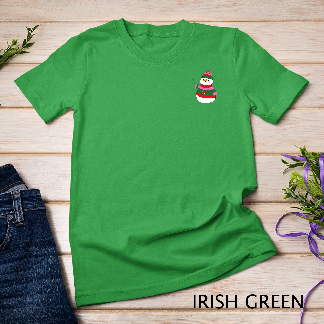 Merry Christmas Snowman 4 T-shirt Unisex T-shirt gallery