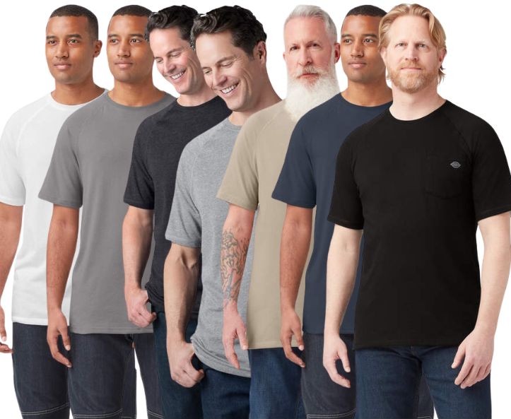 Dickies Mens Cooling Short Sleeve Pocket T-Shirt – SS600 – New Pick Color & Size