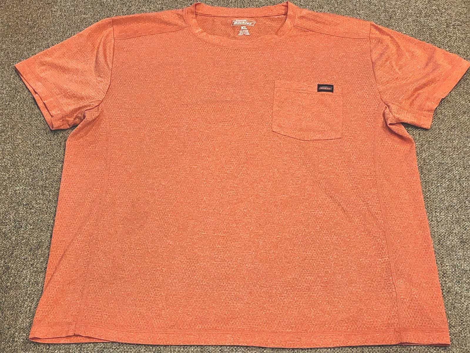 Dickies Men's T-Shirt, Size XL, Orange, Breathable, Short Sleeve, Easy Care gallery
