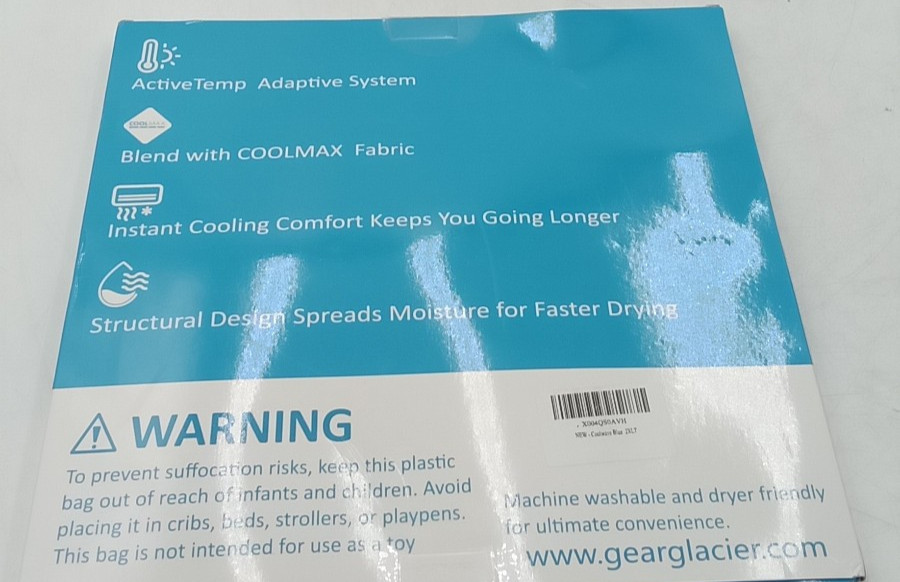 GEAR GLACIER Instant Cooling Quick Dry T-Shirt Men's Coolwave Blue 2XLT gallery
