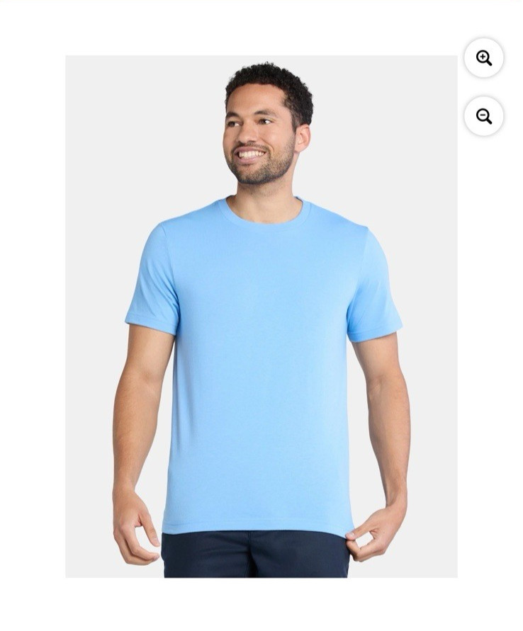 George Men's Ultramarine Blue Crewneck Short Sleeves T- Shirt gallery