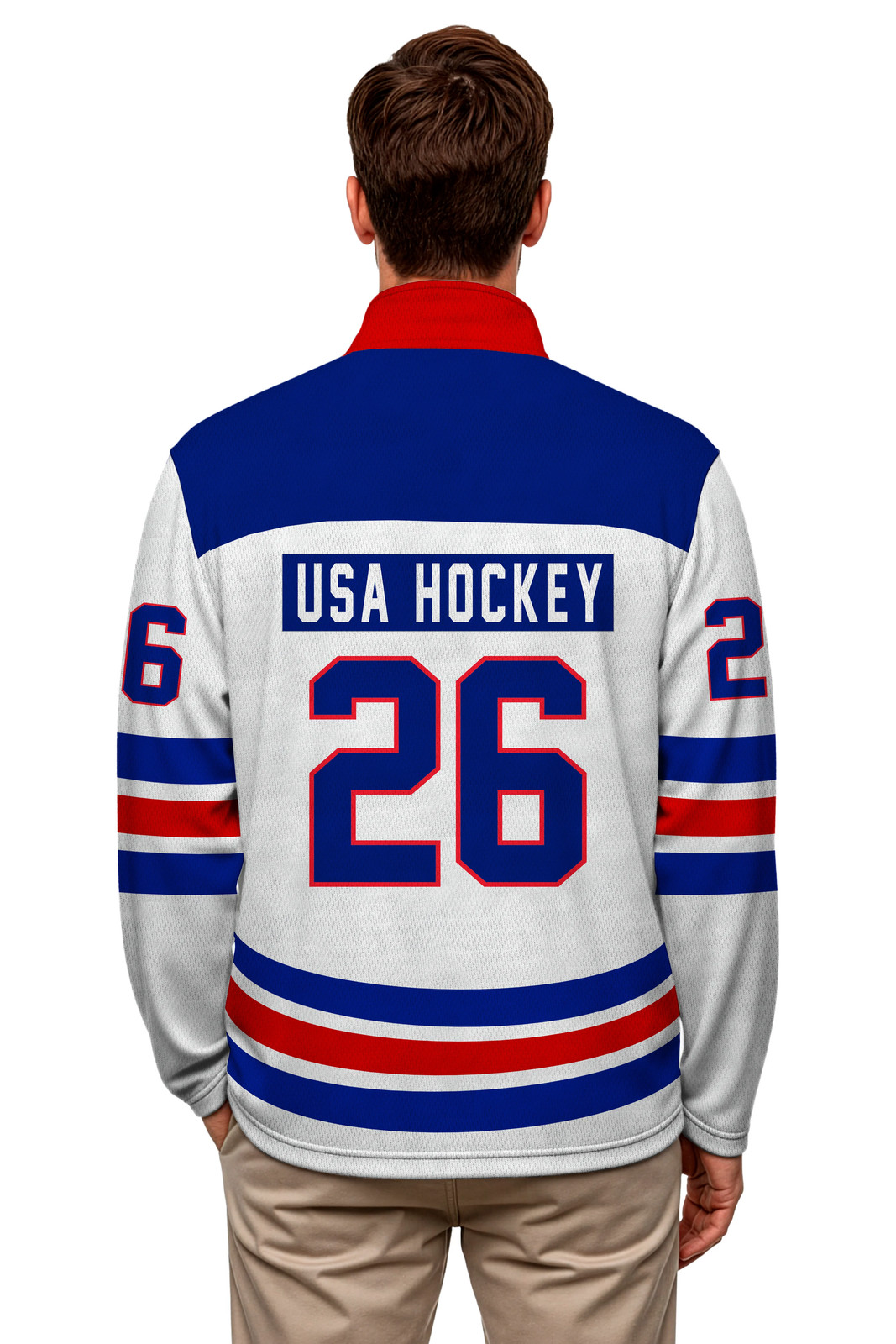 USA Hockey 2026 Replica Lightweight White 1/4 Zip Pullover gallery