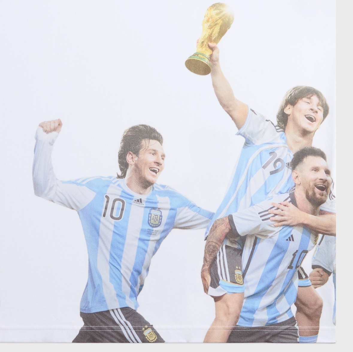 Kith x Adidas Messi Football World Cup Tee White Size M gallery