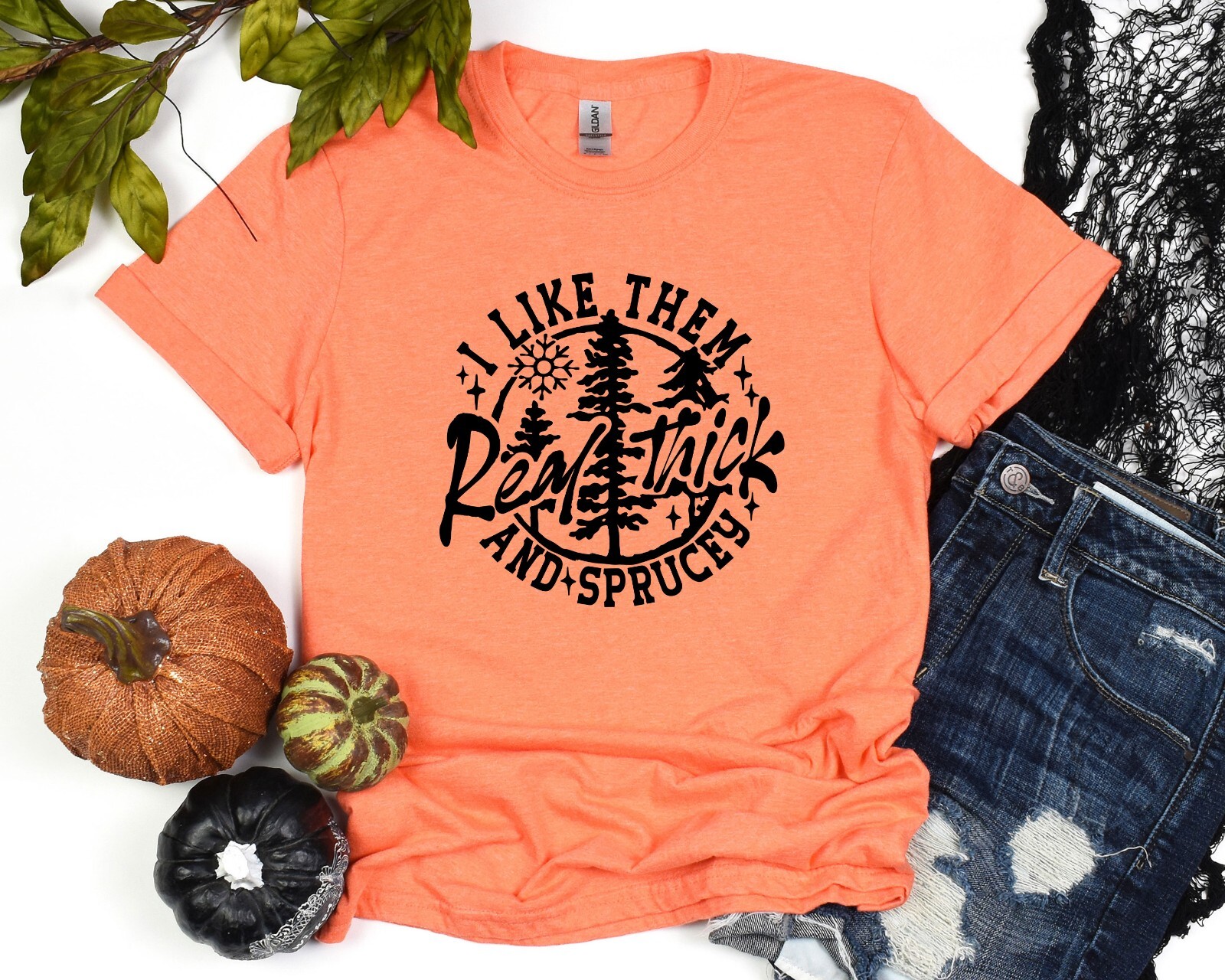I Like Them Real Thick And Sprucey Shirt, Oversize Tee, Christmas Gift gallery