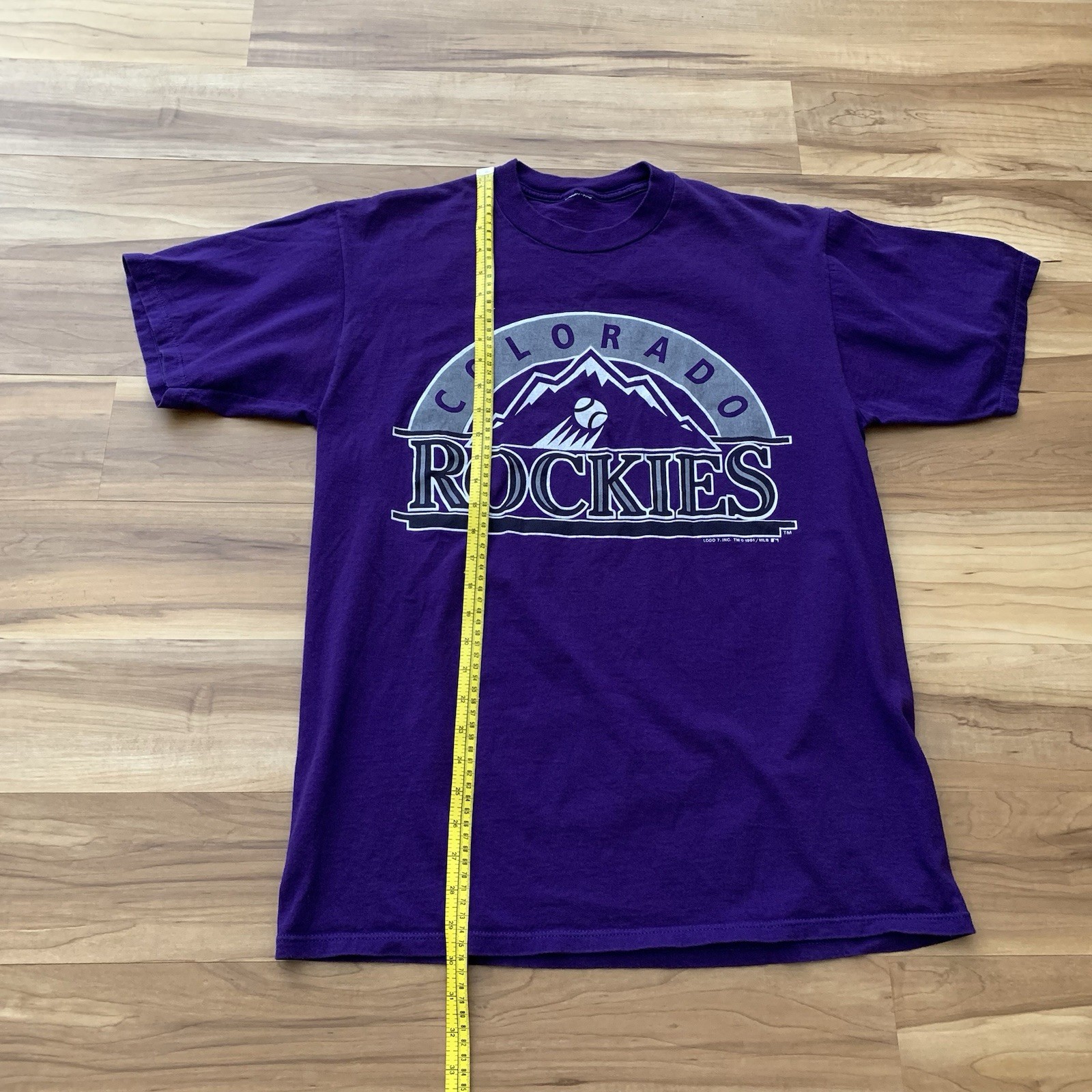 Colorado Rockies Baseball Sports Tshirt Men’s Large Purple 90’s gallery