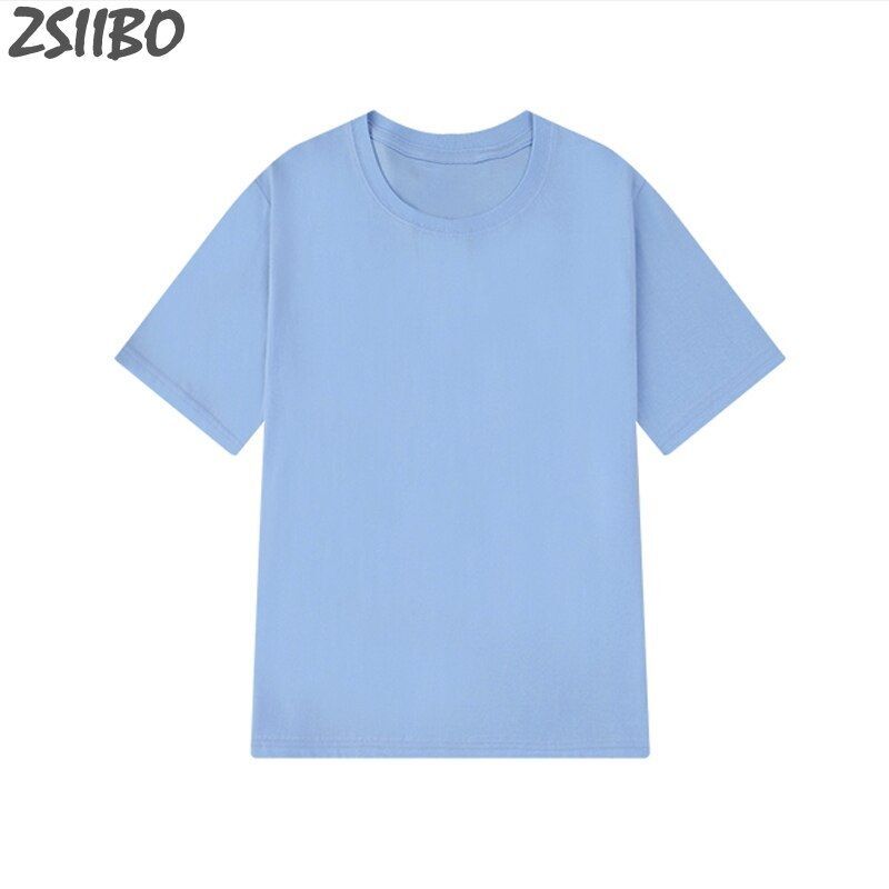 Pure Color Tees Tops Fashion Casual Cotton Short Sleeve Men's O-Neck Streetwear gallery