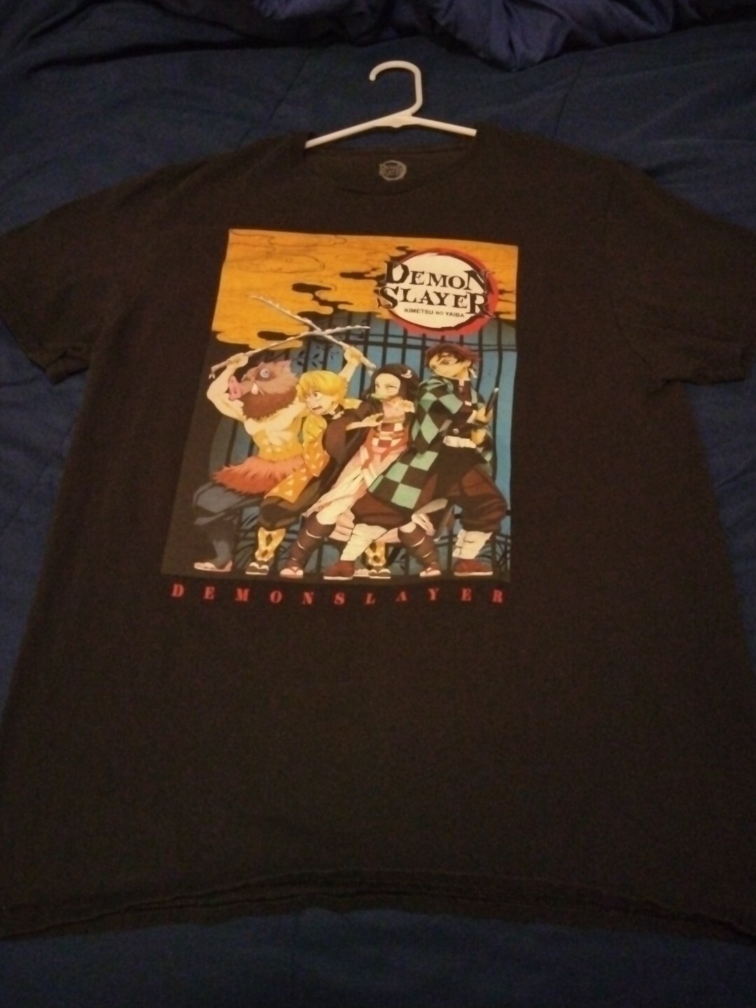 Demon Slayer Black Anime Tshirt Size Large