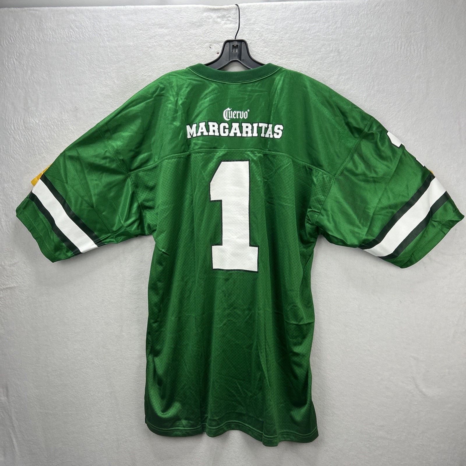 Vintage Jose Cuervo XL Shirt Jersey Green Football Promo Tequila Margarita gallery