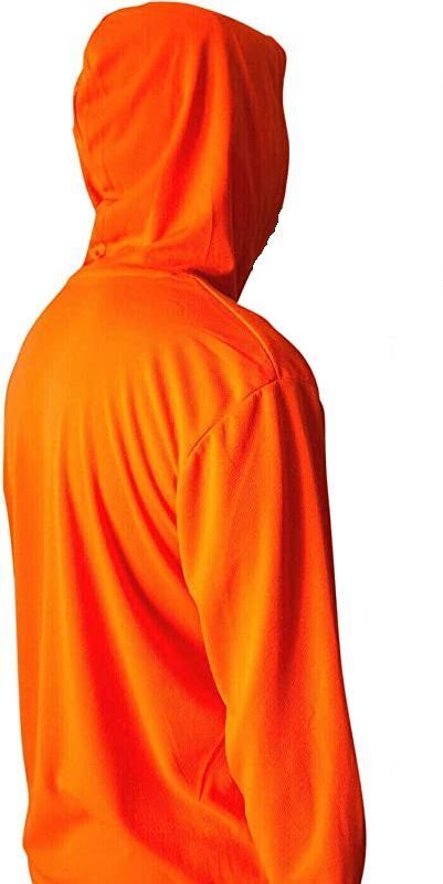 2 Pack Mens Hi Visibility Long Sleeve Hooded T-Shirt Hoodie Safety Wear SM-3X gallery