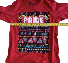 African Pride Print Tee Shirt Bailey Apparel Vibes Red Unisex Men’s L