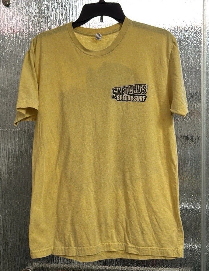 Sketchys Speed & Surf Tshirt 19” P2P 27” Light Stain See Pic Length Men’s Medium